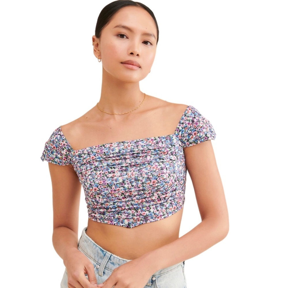 AFRM lazo crop top size xs